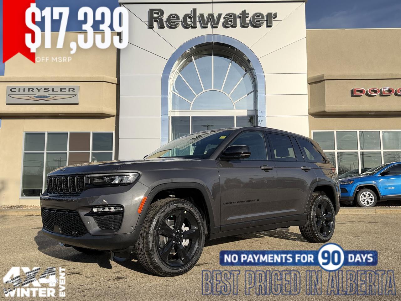 2025 Jeep Grand Cherokee Limited 4x4 | V6 | Capri Leatherette | Pano Sunroof | Towing | Heated Vented Seats