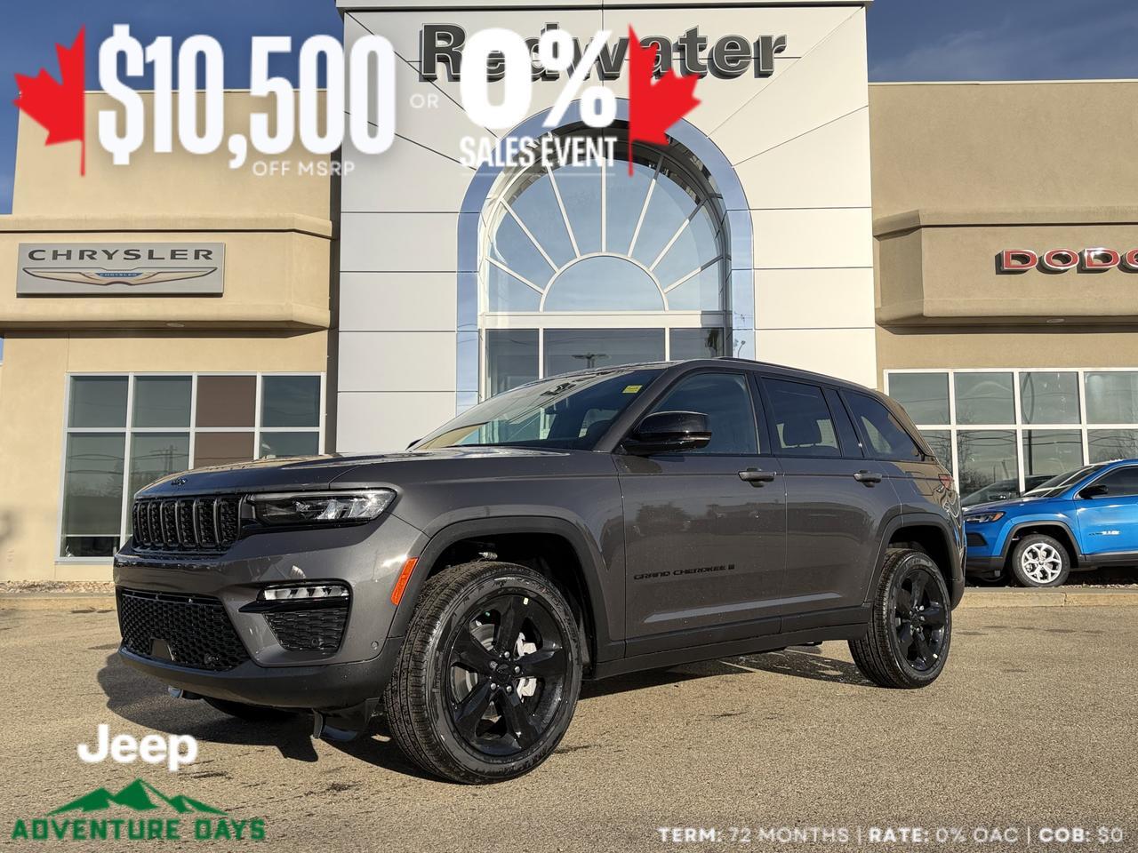 2025 Jeep Grand Cherokee Limited 4x4 | V6 | Capri Leatherette | Pano Sunroof | Towing | Heated Vented Seats