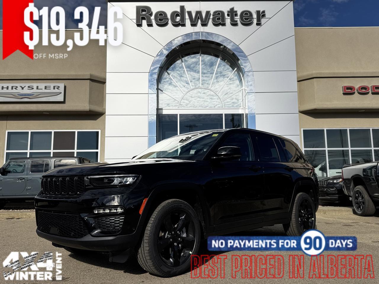 2025 Jeep Grand Cherokee Limited 4x4 | V6 | Luxury Tech | Pano Sunroof | NAV | Backup Camera I Black Package I Heated Seats