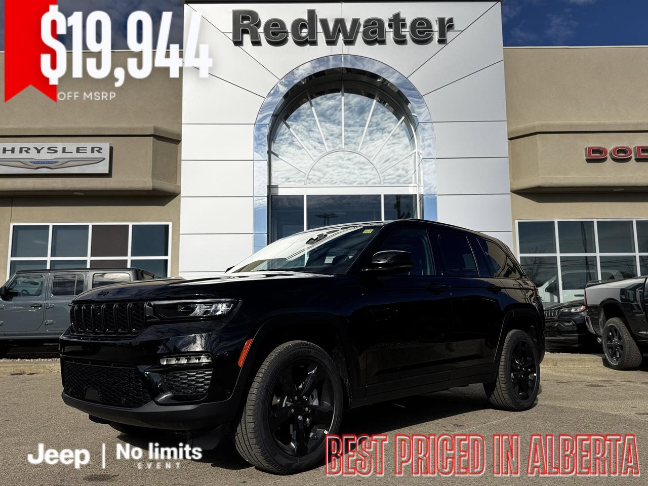 2025 Jeep Grand Cherokee Limited 4x4 | V6 | Luxury Tech | Pano Sunroof | NAV | Backup Camera I Black Package I Heated Seats