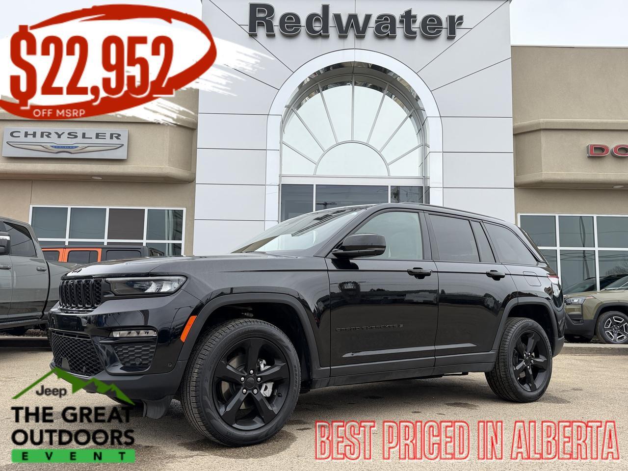 2025 Jeep Grand Cherokee Limited 4x4 | V6 | Luxury Tech | Pano Sunroof | NAV | Backup Camera I Black Package I Heated Seats
