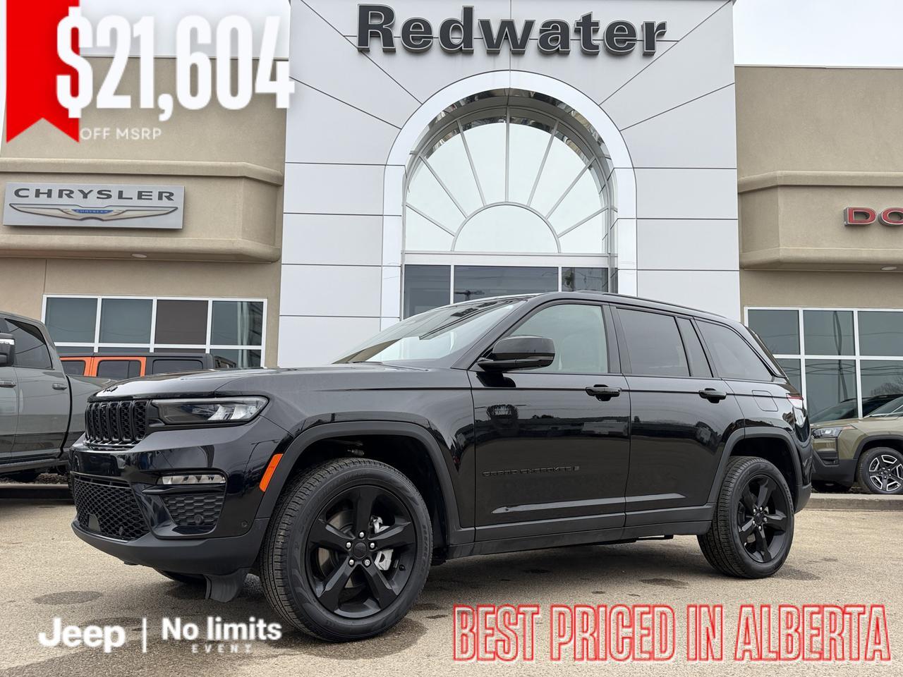 2025 Jeep Grand Cherokee Limited 4x4 | V6 | Luxury Tech | Pano Sunroof | NAV | Backup Camera I Black Package I Heated Seats