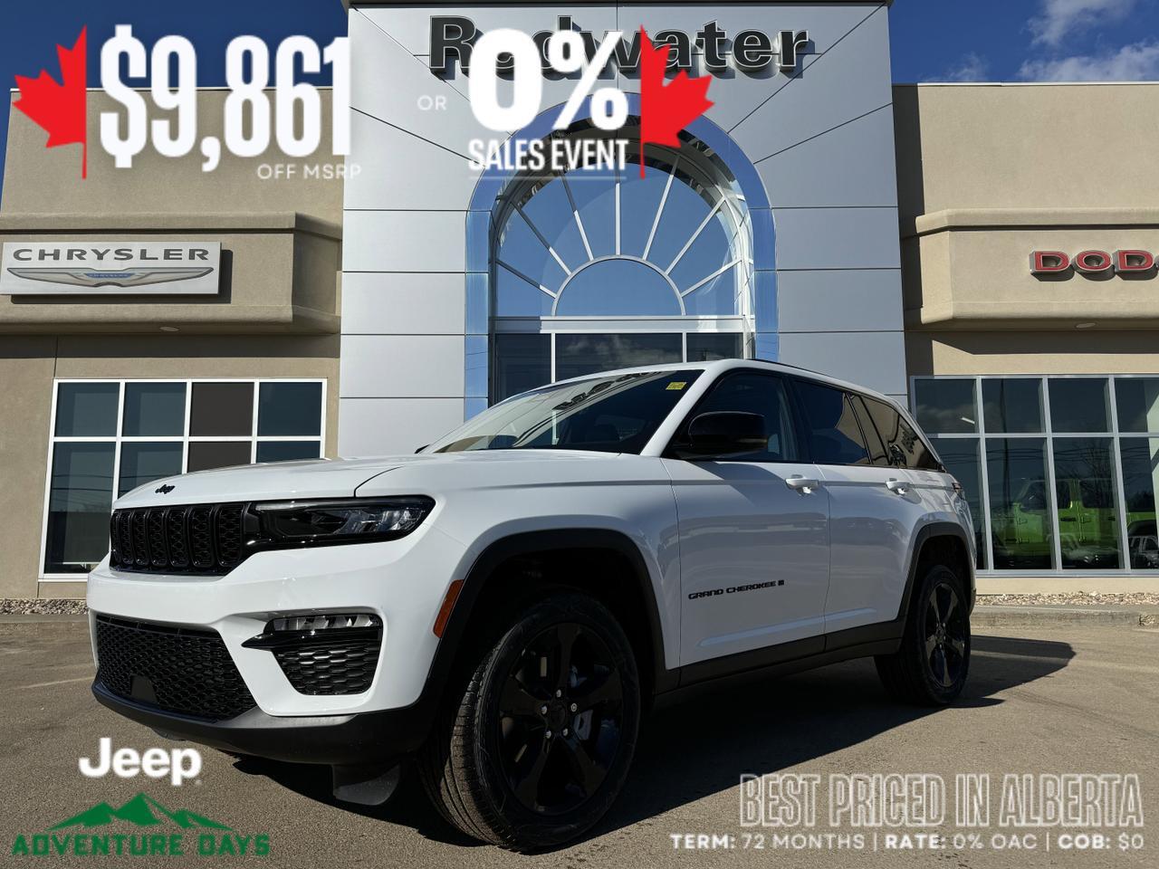 2025 Jeep Grand Cherokee Limited 4x4 | V6 Pentastar | Capri Leatherette | Sunroof | Power Liftgate Redwater AB