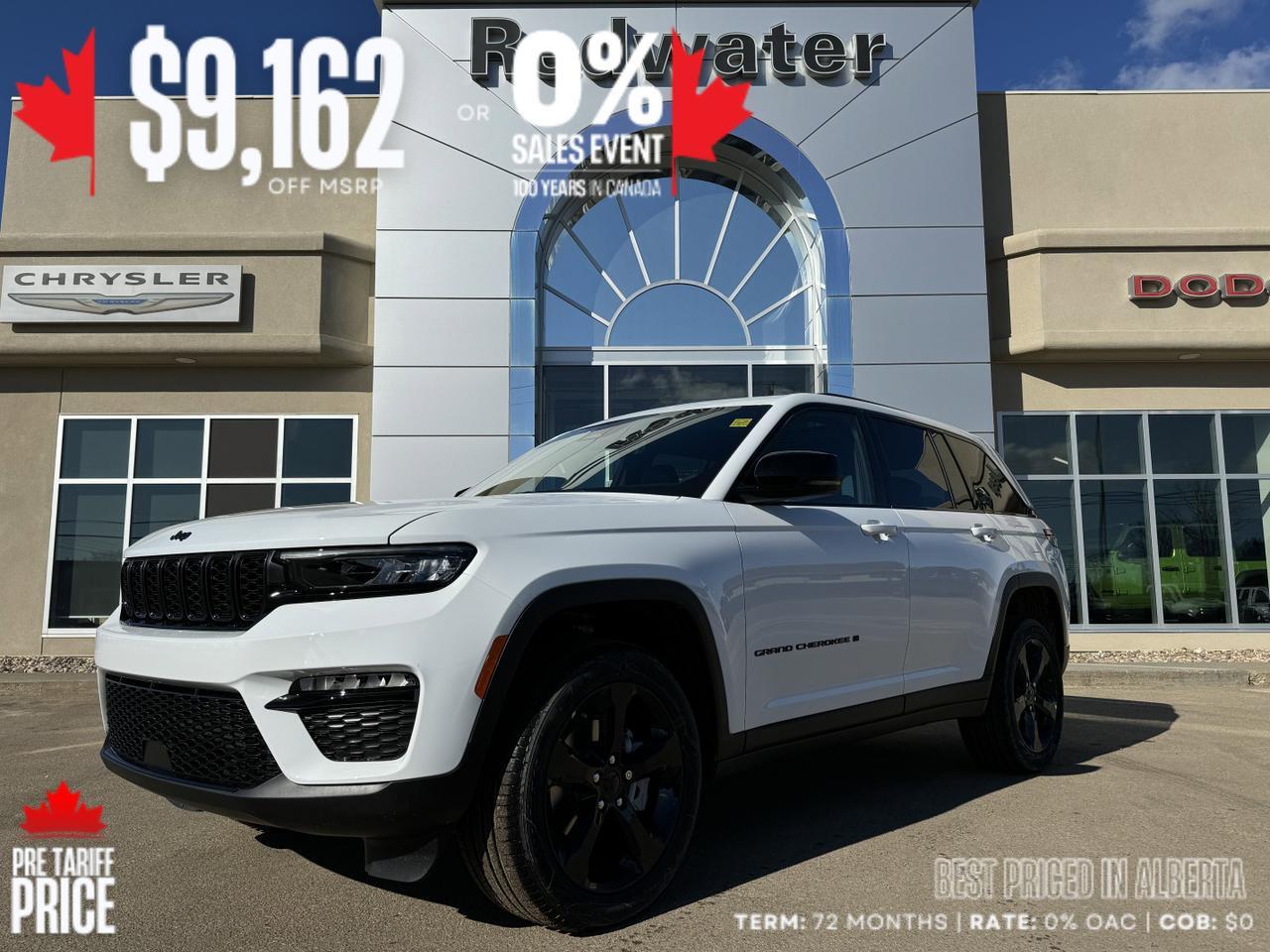 2025 Jeep Grand Cherokee Limited 4x4 | V6 Pentastar | Capri Leatherette | Sunroof | Power Liftgate Redwater AB