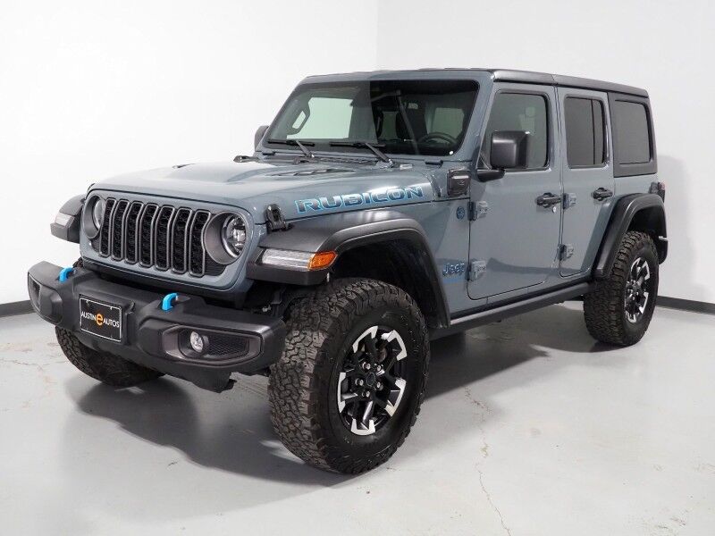 2025 Jeep Wrangler 4xe Rubicon *3-PIECE HARD TOP, ADAPTIVE CRUISE, SAFETY ALERTS, BACKUP-CAMERA, COLOR TOUCHSCREEN, HEATED SEATS/STEERING, REMOTE START, KEYLESS ENTRY, 17 INCH ALLOYS, ANDROID & APPLE Round Rock TX