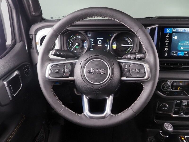 2025 Jeep Wrangler 4xe Sahara *BODY-COLORED 3-PIECE HARD TOP, ADAPTIVE CRUISE, SAFETY ALERTS, BACKUP-CAMERA, COLOR TOUCHSCREEN, HEATED SEATS/STEERING, REMOTE START, KEYLESS ENTRY, 20 INCH ALLOYS, ANDROID & APPLE Round Rock TX