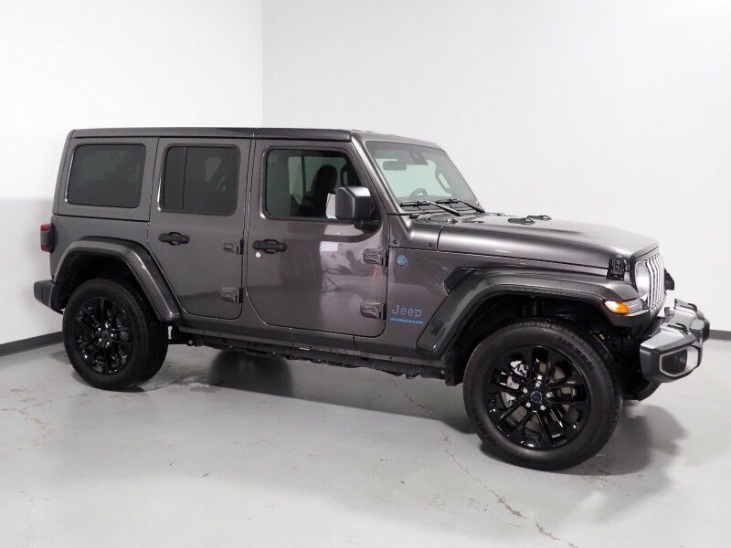2025 Jeep Wrangler 4xe Sahara *BODY-COLORED 3-PIECE HARD TOP, ADAPTIVE CRUISE, SAFETY ALERTS, BACKUP-CAMERA, COLOR TOUCHSCREEN, HEATED SEATS/STEERING, REMOTE START, KEYLESS ENTRY, 20 INCH ALLOYS, ANDROID & APPLE