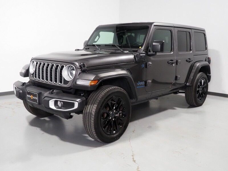 2025 Jeep Wrangler 4xe Sahara *BODY-COLORED 3-PIECE HARD TOP, ADAPTIVE CRUISE, SAFETY ALERTS, BACKUP-CAMERA, COLOR TOUCHSCREEN, HEATED SEATS/STEERING, REMOTE START, KEYLESS ENTRY, 20 INCH ALLOYS, ANDROID & APPLE Round Rock TX