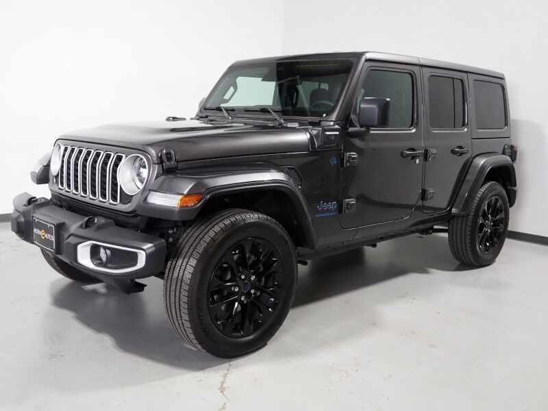 2025 Jeep Wrangler 4xe Sahara *BODY-COLORED 3-PIECE HARD TOP, ADAPTIVE CRUISE, SAFETY ALERTS, BACKUP-CAMERA, COLOR TOUCHSCREEN, HEATED SEATS/STEERING, REMOTE START, KEYLESS ENTRY, 20 INCH ALLOYS, ANDROID & APPLE Round Rock TX