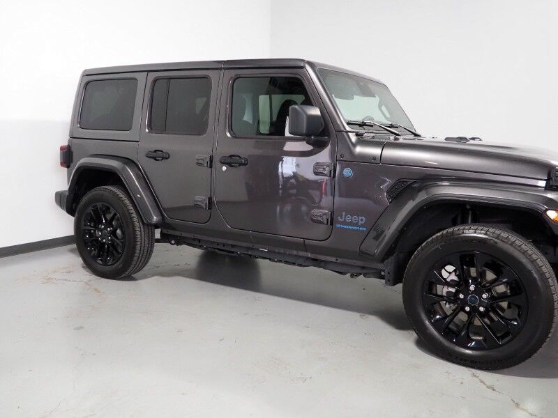2025 Jeep Wrangler 4xe Sahara *BODY-COLORED 3-PIECE HARD TOP, ADAPTIVE CRUISE, SAFETY ALERTS, BACKUP-CAMERA, COLOR TOUCHSCREEN, HEATED SEATS/STEERING, REMOTE START, KEYLESS ENTRY, 20 INCH ALLOYS, ANDROID & APPLE Round Rock TX