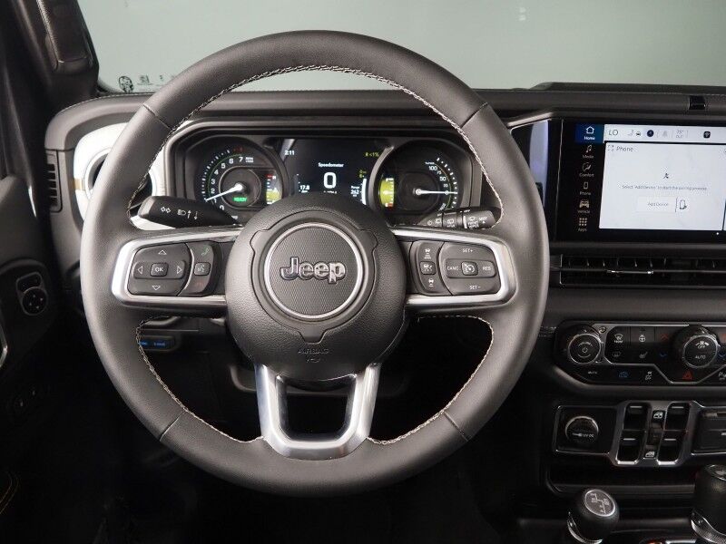 2025 Jeep Wrangler 4xe Sahara *BODY-COLORED 3-PIECE HARD TOP, ADAPTIVE CRUISE, SAFETY ALERTS, BACKUP-CAMERA, COLOR TOUCHSCREEN, HEATED SEATS/STEERING, REMOTE START, KEYLESS ENTRY, 20 INCH ALLOYS, ANDROID & APPLE Round Rock TX