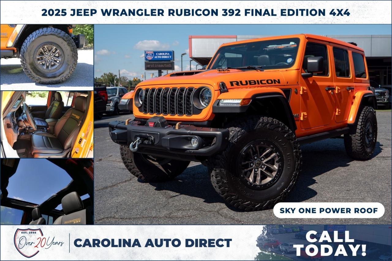 2025 Jeep Wrangler Rubicon 392 Final Edition 4X4 / Sky One Roof / NEW Tires
