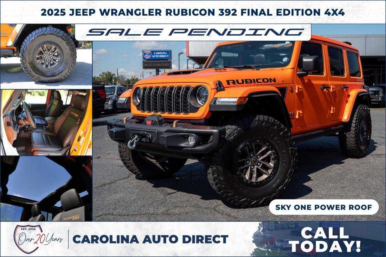 2025 Jeep Wrangler Rubicon 392 Final Edition 4X4 / Sky One Roof / NEW Tires