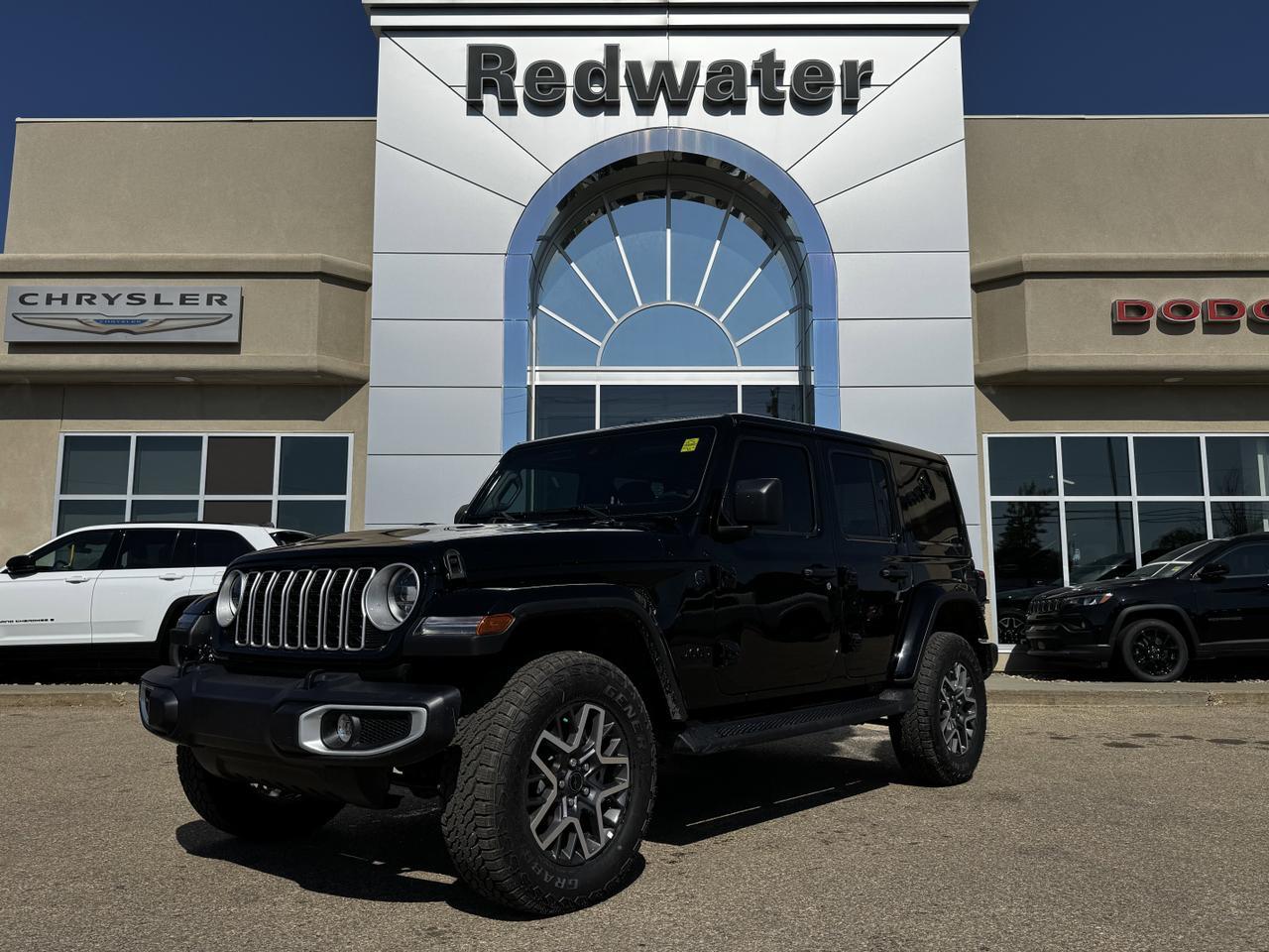 2025 Jeep Wrangler Sahara 4x4 | McKinley Seats | V6 | Remote Start | Backup Camera Redwater AB