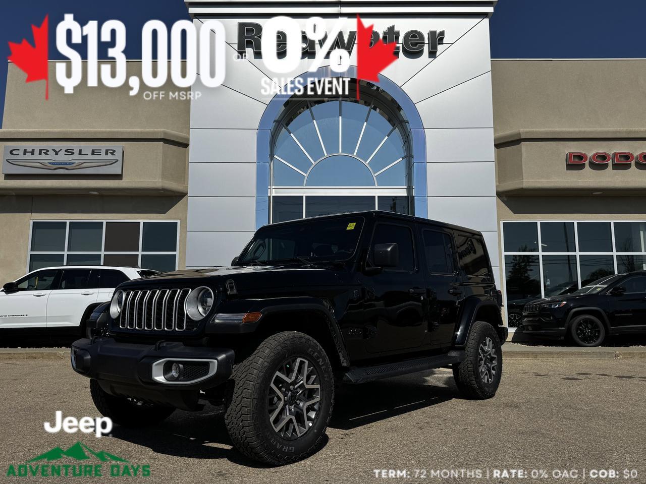 2025 Jeep Wrangler Sahara 4x4 | NIGHT EDITION | V6 | Remote Start | Heated Leather Seats