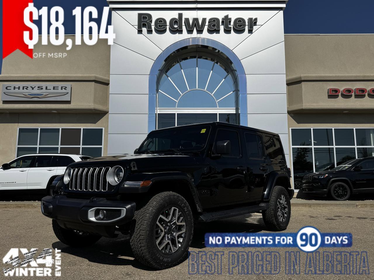 2025 Jeep Wrangler Sahara 4x4 | NIGHT EDITION | V6 | Remote Start | Heated Leather Seats