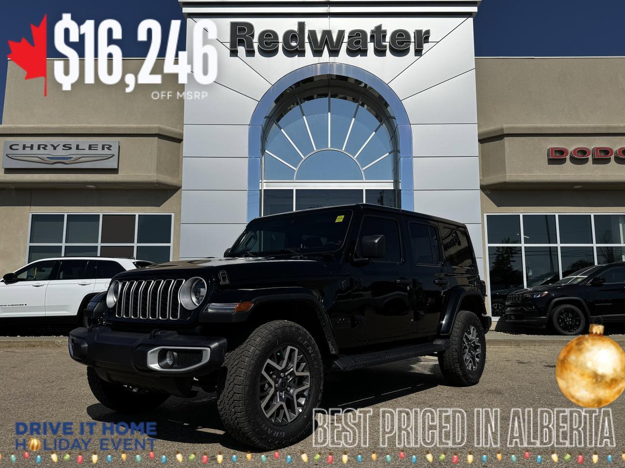 2025 Jeep Wrangler Sahara 4x4 | NIGHT EDITION | V6 | Remote Start | Heated Leather Seats