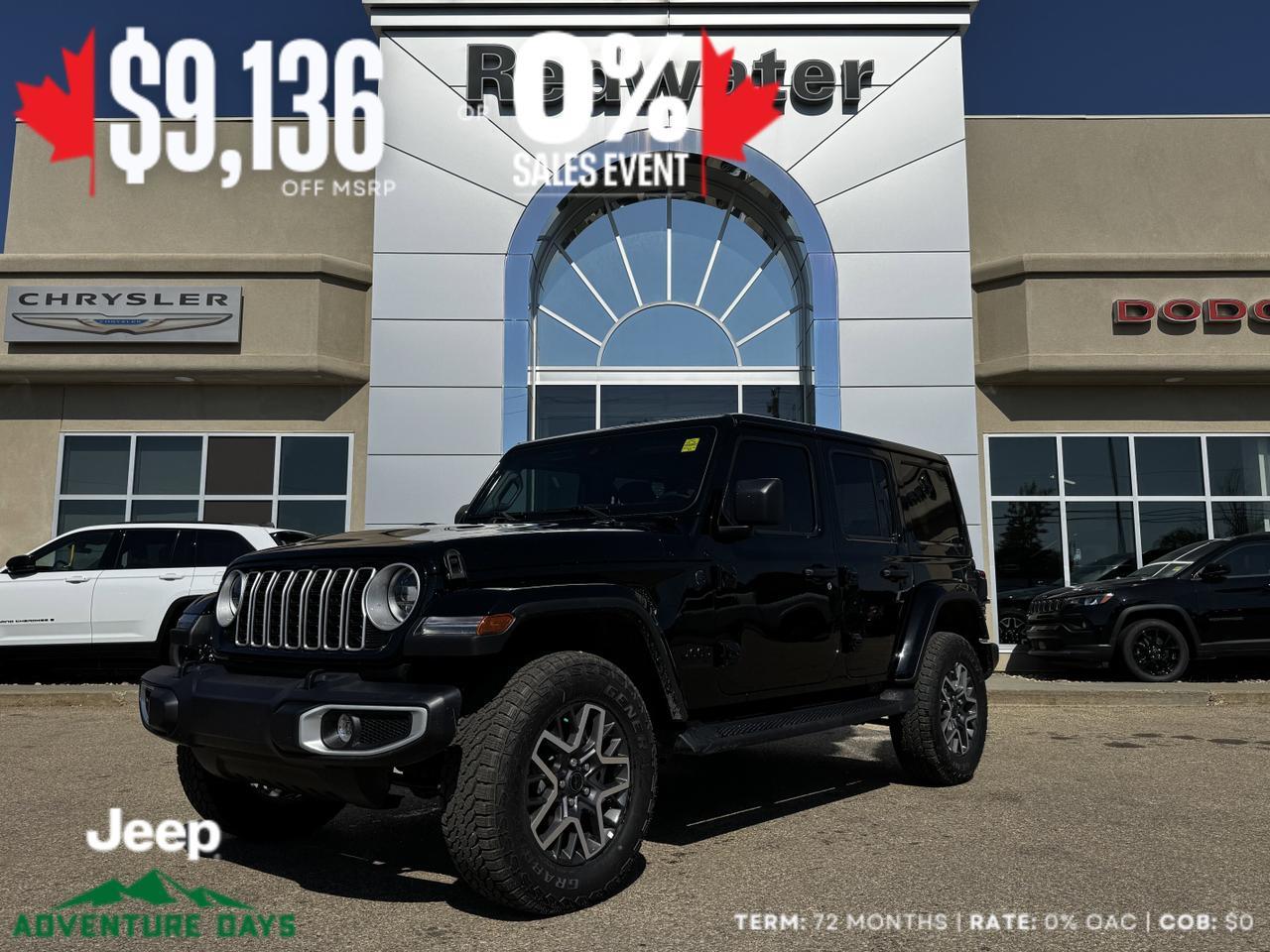 2025 Jeep Wrangler Sahara 4x4 | NIGHT EDITION | V6 | Remote Start | Heated Leather Seats