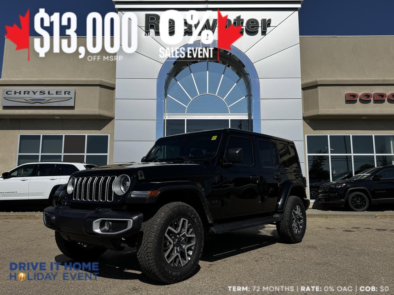 2025 Jeep Wrangler Sahara 4x4 | NIGHT EDITION | V6 | Remote Start | Heated Leather Seats