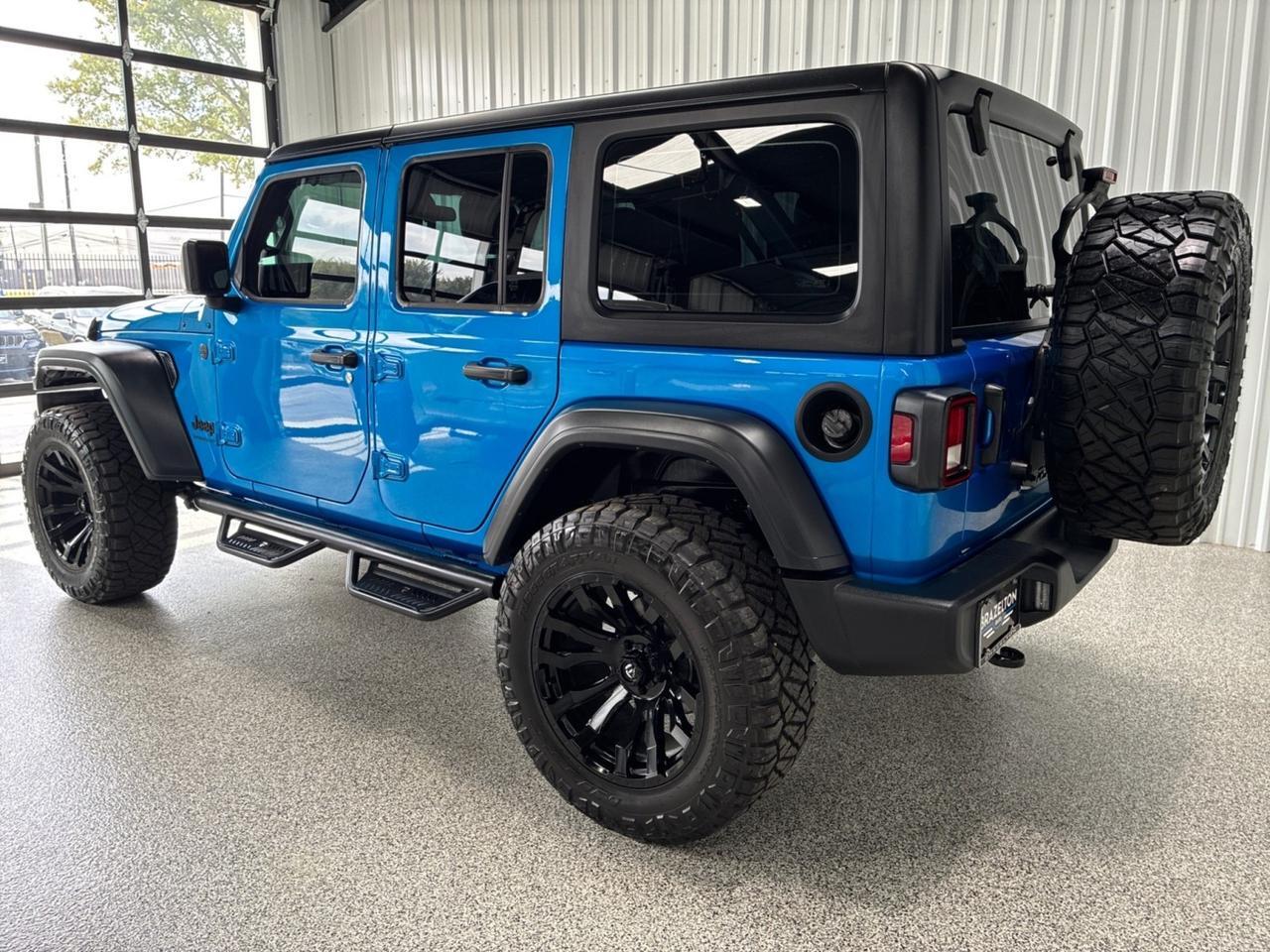 2025 Jeep Wrangler Sport, Leather, Lift, 20 Fuel Wheels, Only 5k Miles