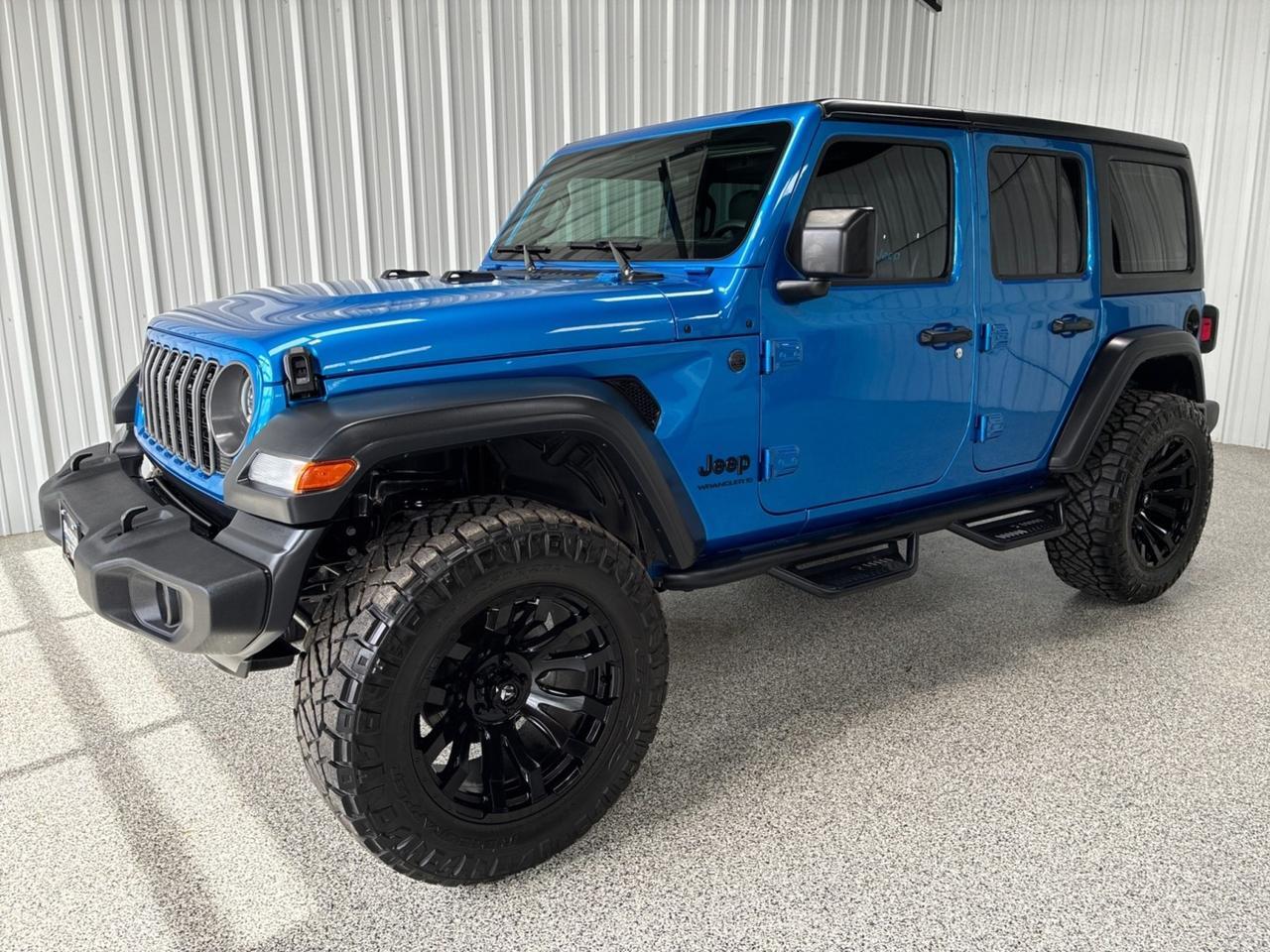 2025 Jeep Wrangler Sport, Leather, Lift, 20 Fuel Wheels, Only 5k Miles