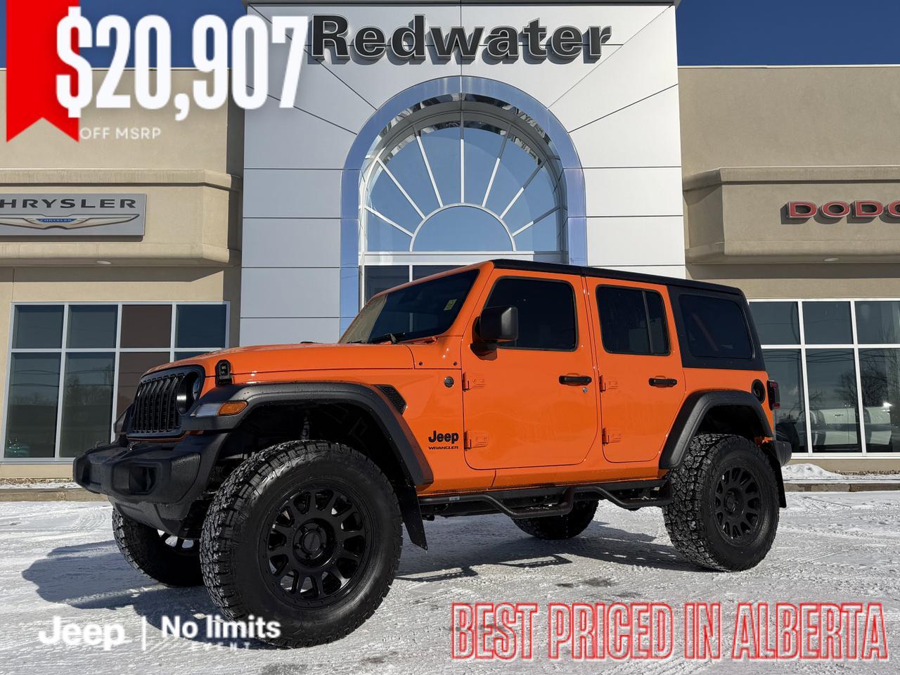 2025 Jeep Wrangler Sport S 4x4 | JEEP-O-LANTERN | Rig Ready Wrangler  | 4 Door | Hardtop | Heated Seats | Remote Start