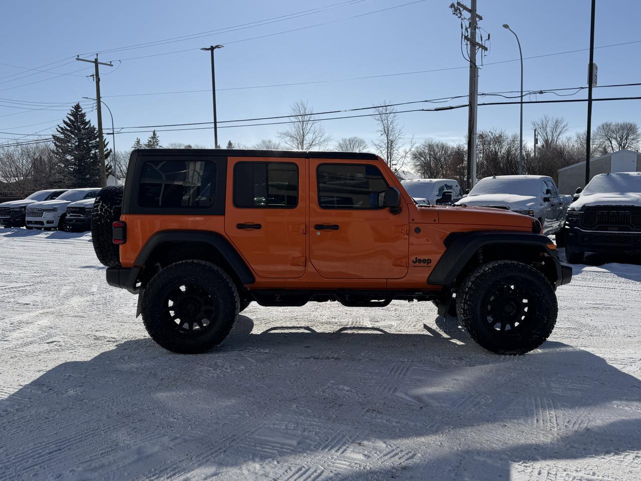 2025 Jeep Wrangler Sport S 4x4 | JEEP-O-LANTERN | Rig Ready Wrangler  | 4 Door | Hardtop | Heated Seats | Remote Start Redwater AB