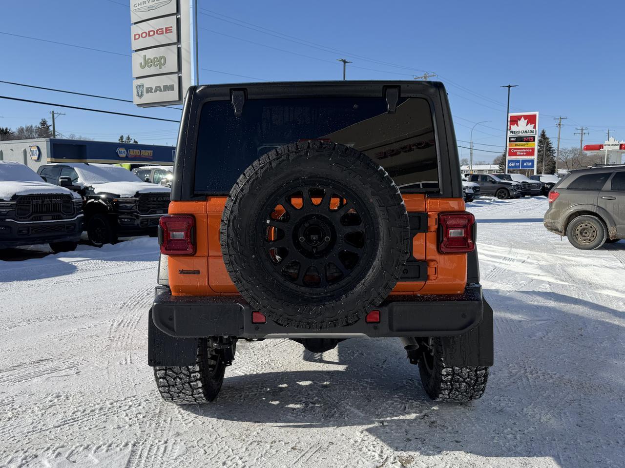2025 Jeep Wrangler Sport S 4x4 | JEEP-O-LANTERN | Rig Ready Wrangler  | 4 Door | Hardtop | Heated Seats | Remote Start Redwater AB