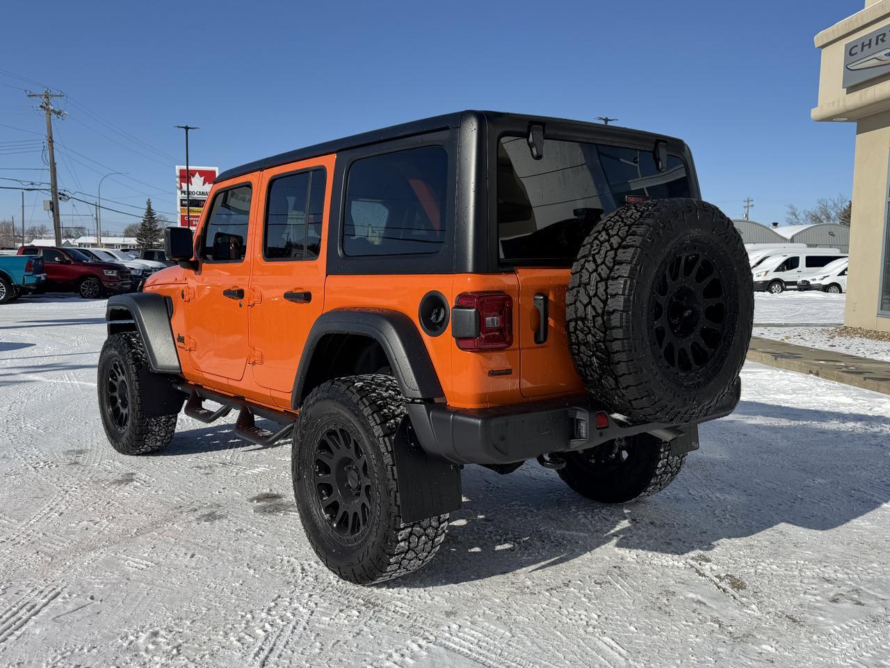 2025 Jeep Wrangler Sport S 4x4 | JEEP-O-LANTERN | Rig Ready Wrangler  | 4 Door | Hardtop | Heated Seats | Remote Start Redwater AB