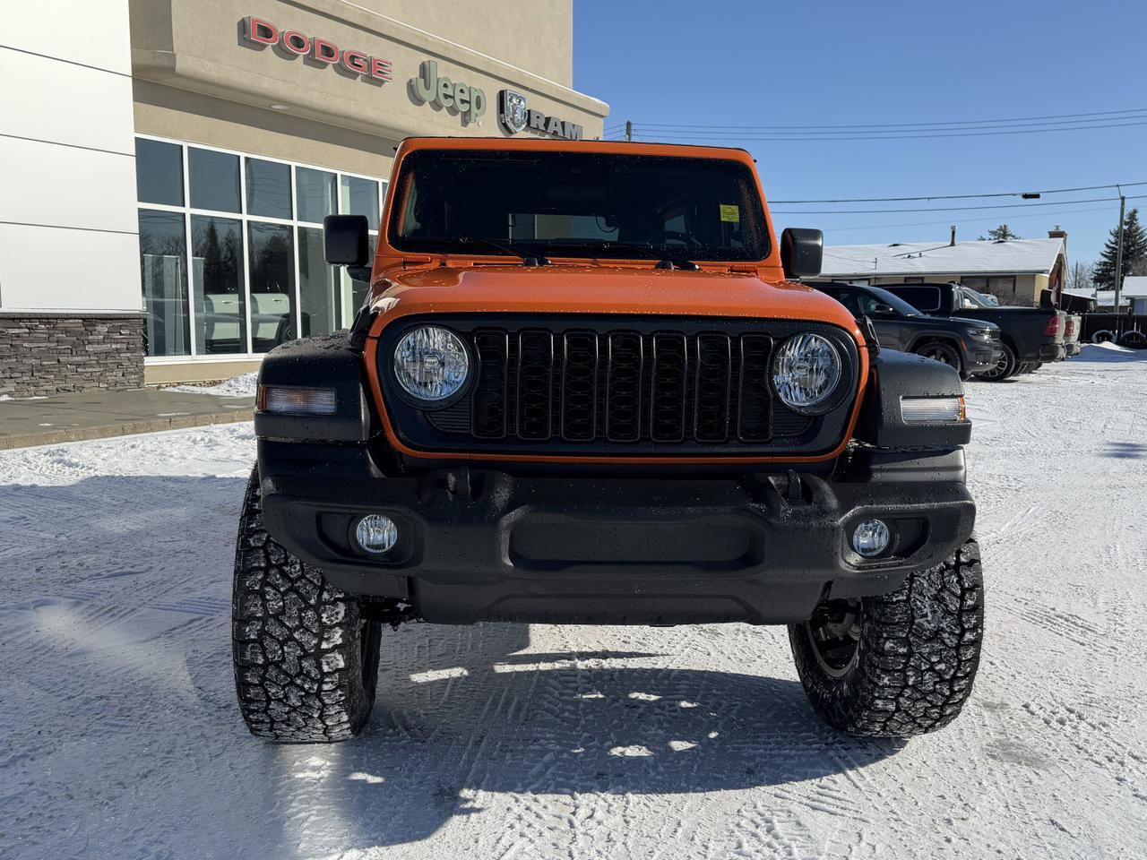 2025 Jeep Wrangler Sport S 4x4 | JEEP-O-LANTERN | Rig Ready Wrangler  | 4 Door | Hardtop | Heated Seats | Remote Start Redwater AB