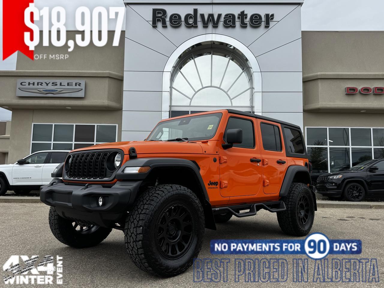 2025 Jeep Wrangler Sport S 4x4 | JEEP-O-LANTERN | Rig Ready Wrangler  | 4 Door | Hardtop | Heated Seats | Remote Start