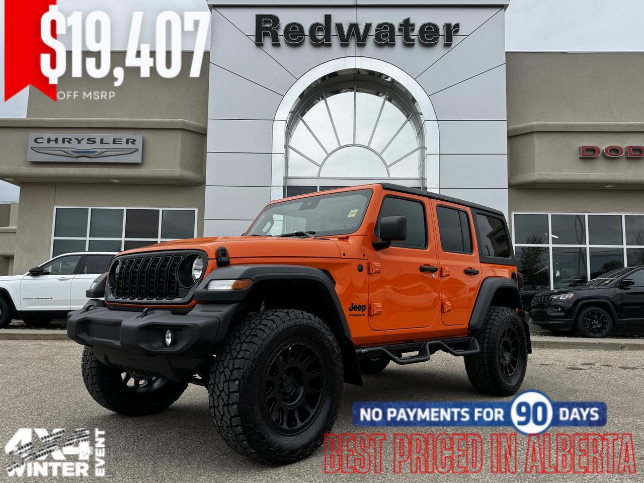 2025 Jeep Wrangler Sport S 4x4 | JEEP-O-LANTERN | Rig Ready Wrangler  | 4 Door | Hardtop | Heated Seats | Remote Start