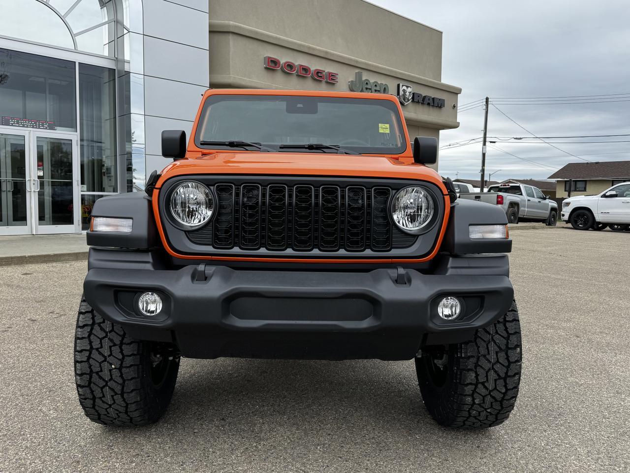 2025 Jeep Wrangler Sport S 4x4 | JEEP-O-LANTERN | Rig Ready Wrangler  | 4 Door | Hardtop | Heated Seats | Remote Start Redwater AB