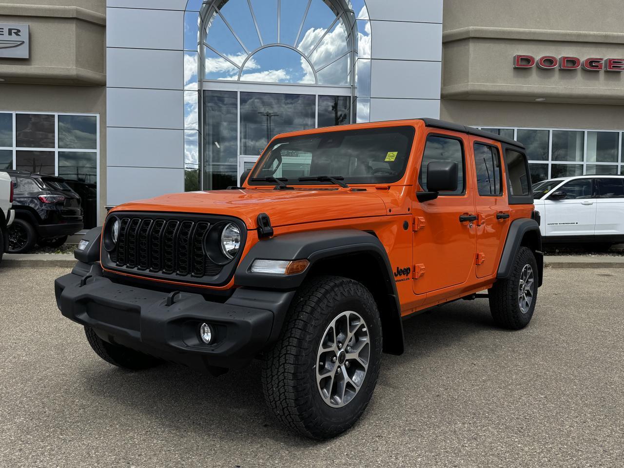 2025 Jeep Wrangler Sport S 4x4 | Rig Ready Wrangler  | 4 Door | Hardtop | Heated Seats | Remote Start | Backup Camera Redwater AB