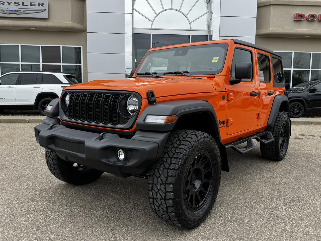 2025 Jeep Wrangler Sport S 4x4 | Rig Ready Wrangler  | 4 Door | Hardtop | Heated Seats | Remote Start | Backup Camera Redwater AB