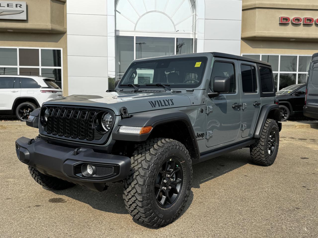 2025 Jeep Wrangler Willys Sport 4x4 | V6 | 4 Door | Freedom Hardtop | Heated Seats | Remote Start Redwater AB