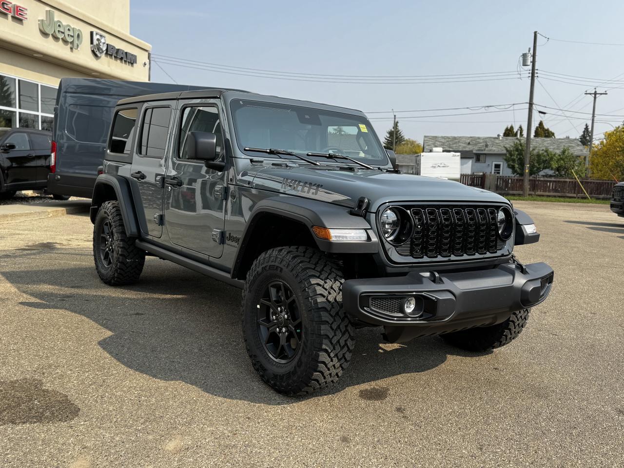 2025 Jeep Wrangler Willys Sport 4x4 | V6 | 4 Door | Freedom Hardtop | Heated Seats | Remote Start Redwater AB