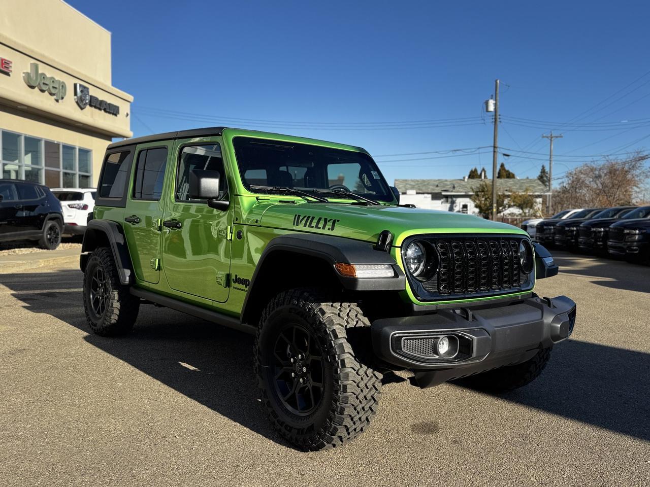 2025 Jeep Wrangler Willys Sport 4x4 | V6 | 4 Door | Freedom Hardtop | Heated Seats Redwater AB