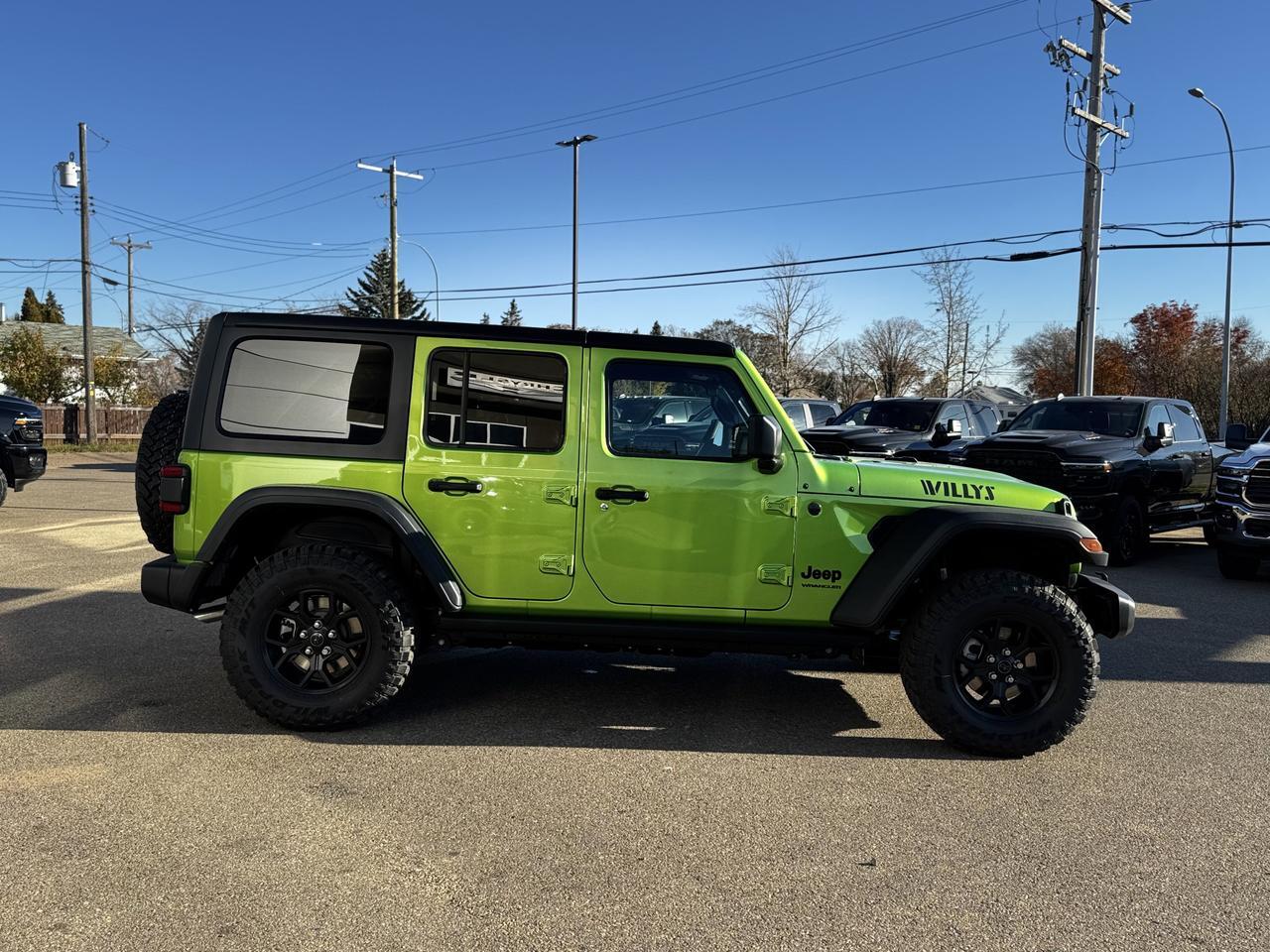 2025 Jeep Wrangler Willys Sport 4x4 | V6 | 4 Door | Freedom Hardtop | Heated Seats Redwater AB