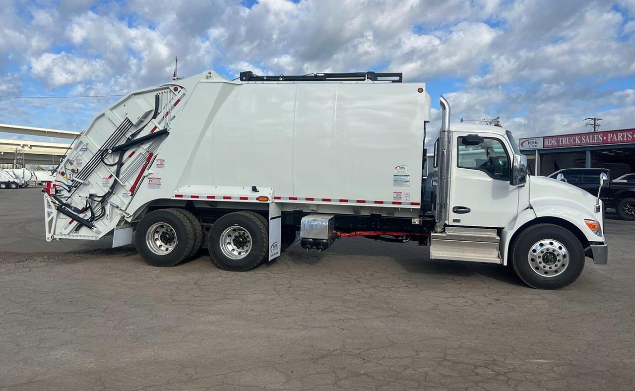 2025 Kenworth T480 25 Yard Pac Tech Rear Loader Garbage Truck Tampa FL
