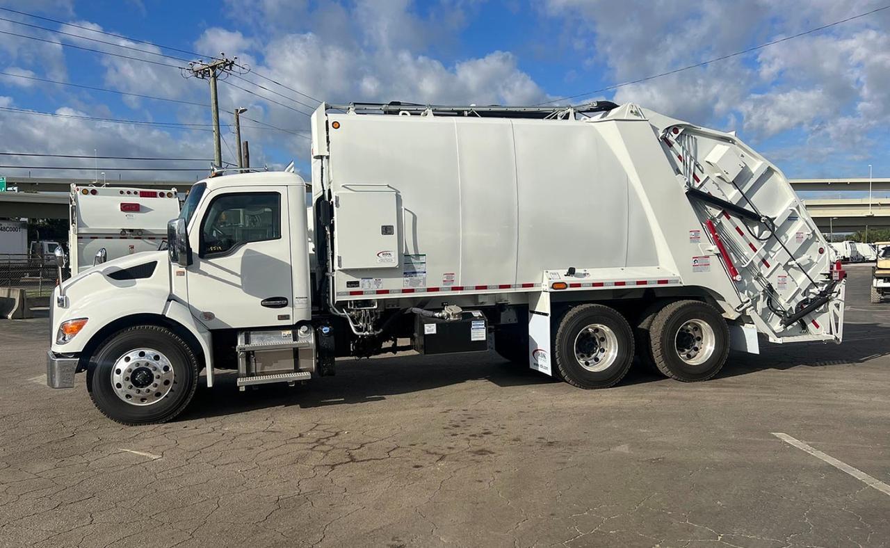 2025 Kenworth T480 25 Yard Pac Tech Rear Loader Garbage Truck Tampa FL