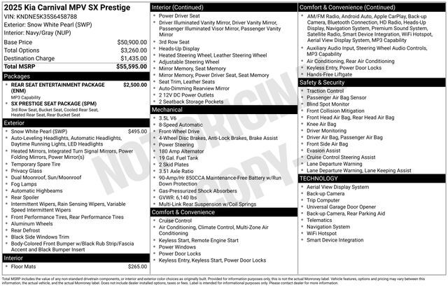 2025 Kia Carnival SX Prestige Raleigh NC