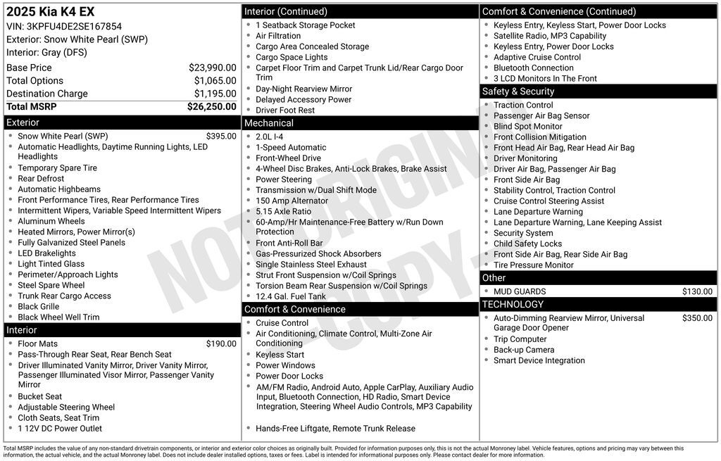 2025 Kia K4 EX Akron OH