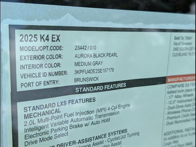 2025 Kia K4 EX Chattanooga TN