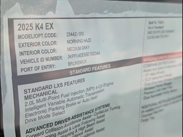 2025 Kia K4 EX Chattanooga TN