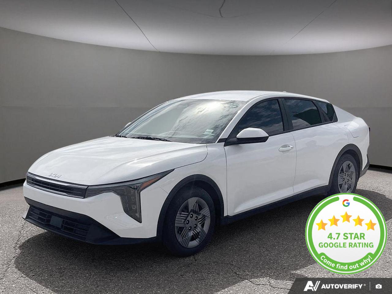 White 2025 Kia K4 Sedan Front-Wheel Drive