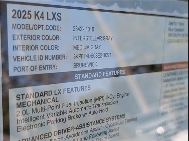 2025 Kia K4 LXS Chattanooga TN