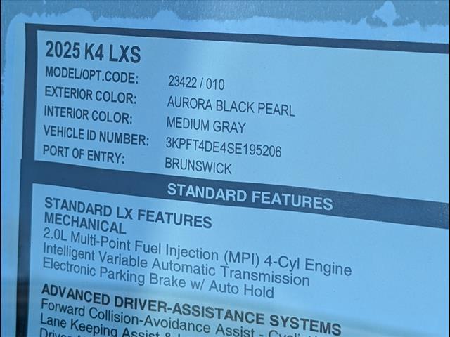 2025 Kia K4 LXS Chattanooga TN