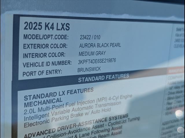 2025 Kia K4 LXS Chattanooga TN