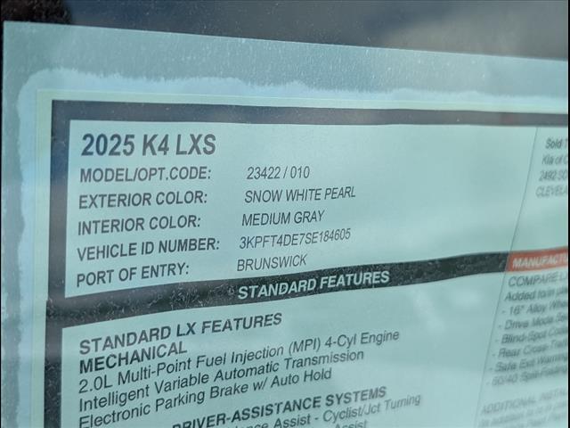 2025 Kia K4 LXS Chattanooga TN